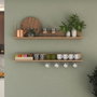 Hanah Home AE107 - 4683 Estantería de Pared Nogal 120 cm
